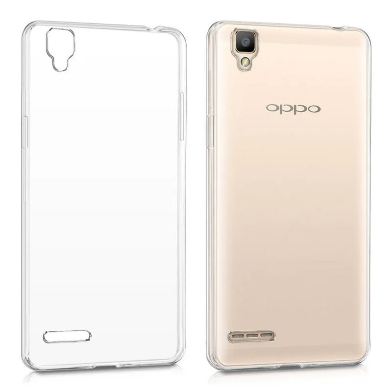 Oppo F-1 Plus Transparent Jelly Back Cover - Cover