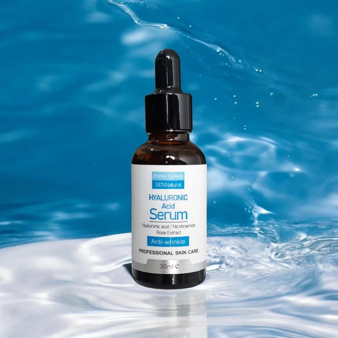 Original Pretty Cowry™ Hyaluronic Acid Serum – 100% Natural Anti-Wrinkle Professional Skin Care