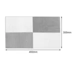 Pack of 12 - 6 Table Placemats & 6 Coasters - Black & White