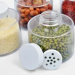 Pack of 12 Spice Tower Carousel Containers for Kitchen Spices - 12 Bottle Stackable Spice Rack Carousel, Spice Tower, Space Saving Kitchen Spice Jars, Herbs, Condiments, Spices Seasoning Box Jars with Lids