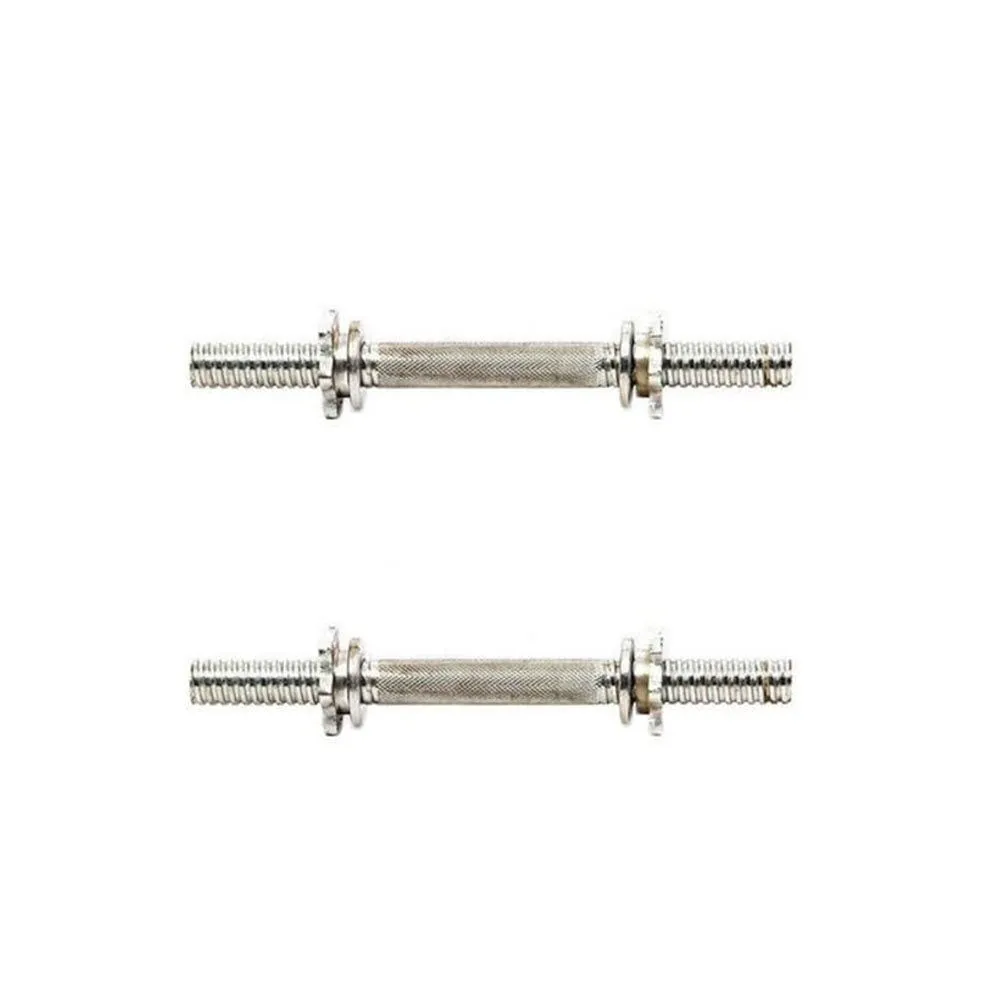 Pack of 2-Chrome Dumbbell Rod - Silver