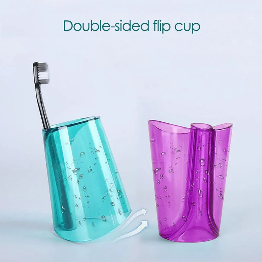 Pack of 2 Creative New Travel Toothbrush Holder Creative Household Department Toothpaste Toothbrush Cup Rack Base - 2468