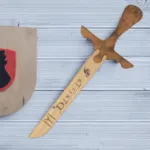 Pack of 2 - Kids Wooden Ertugral Sword & Turgut Axe