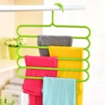 Pack of 2 - Multicolor 5 Layers Antislip Pent Clothes Hangers