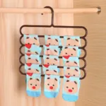 Pack of 2 - Multicolor 5 Layers Antislip Pent Clothes Hangers