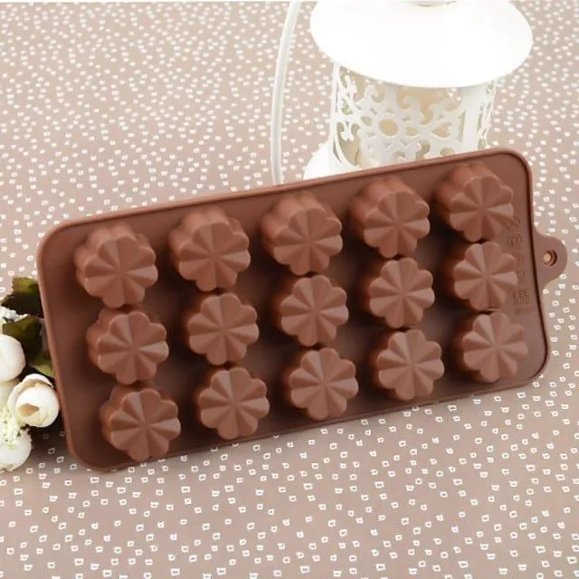 Pack of 2 Silicone Chocolate Moulds - Mixed Shapes