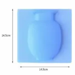 Pack of 3 - Silicone Sticky Wall Magic Plant Vases Container Decorations Leaves Body Accessories Outdoor Handmade Pots Soft Bottle Flowers