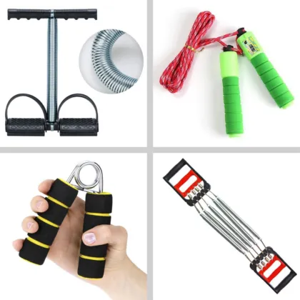 Pack of 4 - Home Gym Exercise Set - Multicolor