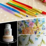 pack of 6-Cake Decorating Coloring Brush Set