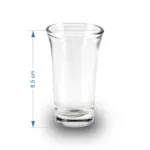 Pack of 6 Stylish ZamZam Glass for Hajj Aab e ZamZam / Kehva Glass Set / Kaveh Glassware / Sheesha Glass Set - Transparent