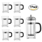 Pack of 7 - 6 cups & 1 Plunger - 0.8 liter