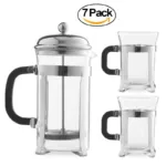 Pack of 7 - 6 cups & 1 Plunger - 0.8 liter