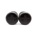 Pair of 5 Kg rubber coated dumbbells - Black & Silver