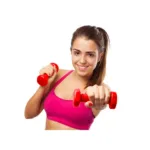 Pair of 5 Kg Vinyl Neoprene Coated Dumbbells - Red