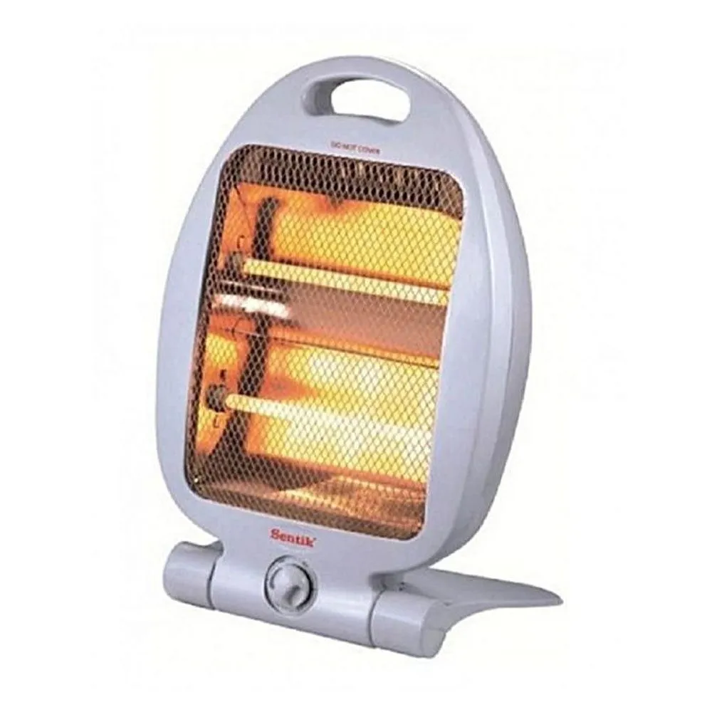 Portable Heater / Quartz Electric Heater with 2 Rods - White
