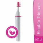 Portable Sensitive Touch Electric Trimmer, Beauty Shaver, Facial Razor, Hair Trimmer & Clipper and Female epilator Hair Removal Depilation - White