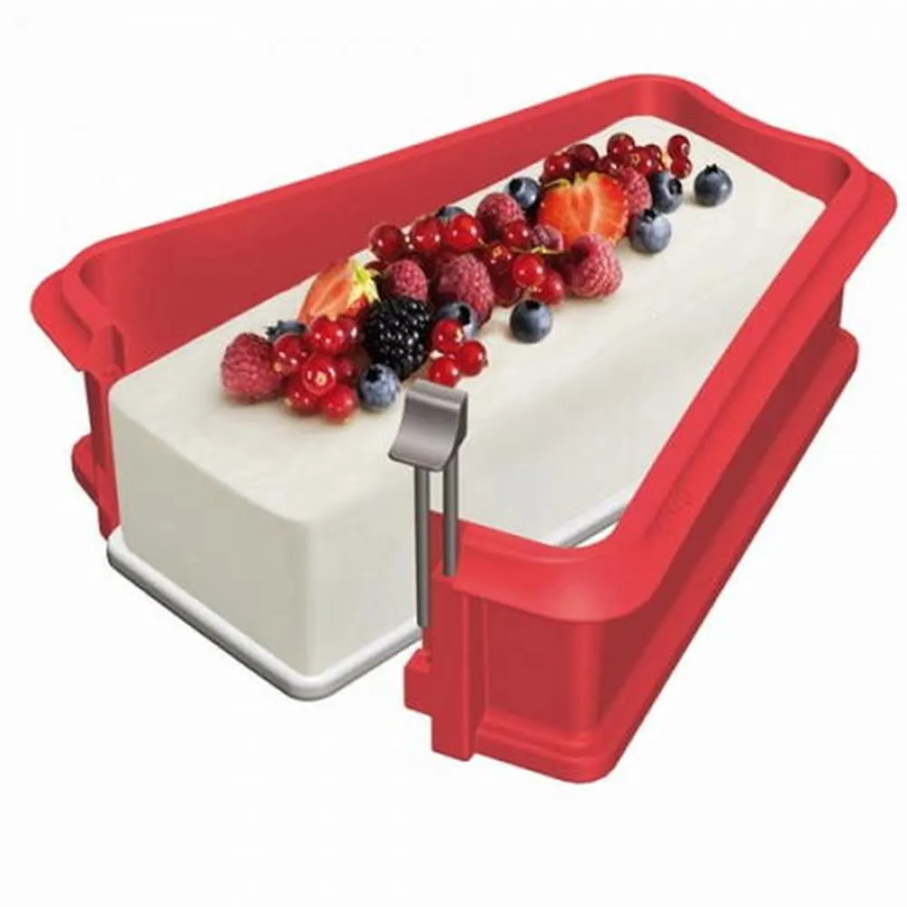 Rectangular Silicone Pan Mould with glass base