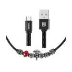 Remax Charging Data Cable with Jewelry Add-on for Android Phones