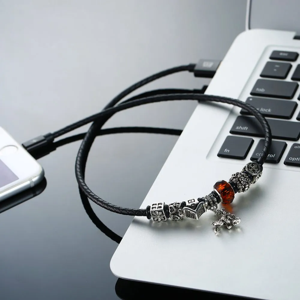 Remax Charging Data Cable with Jewelry Add-on for Android Phones