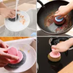 Round Bathing & Pot Cleaning Scrubber