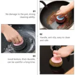 Round Bathing & Pot Cleaning Scrubber
