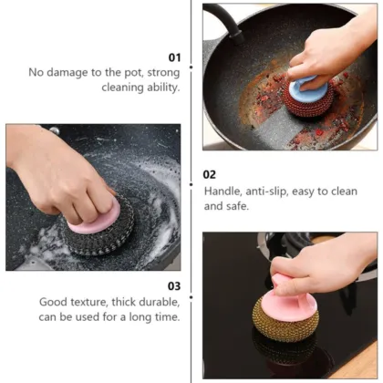 Round Bathing & Pot Cleaning Scrubber