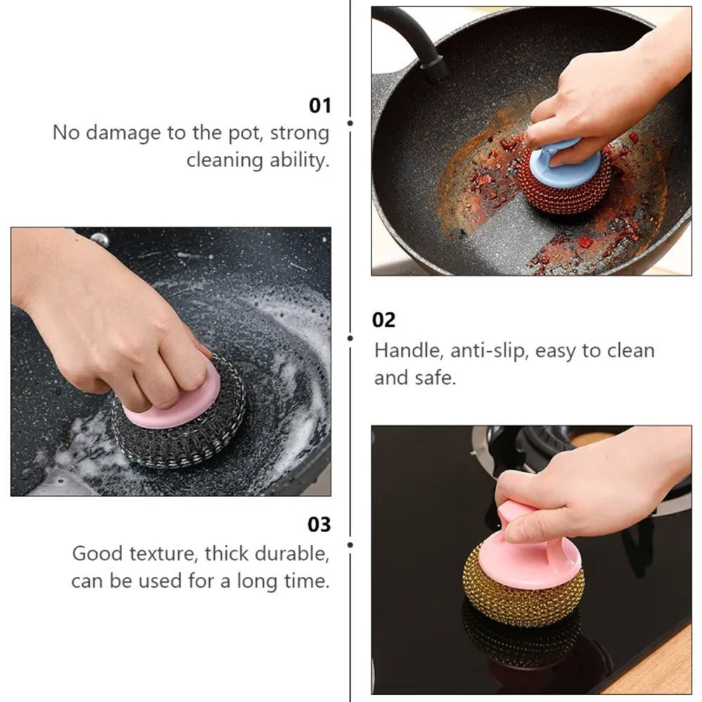 Round Bathing & Pot Cleaning Scrubber