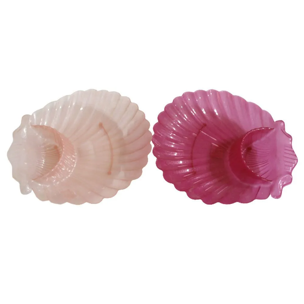 Shell Shaped Plastic Serving Dish - Multicolor