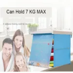 Shower Clothes Storage Cabinet Foldable Shelf Mural Punch-Free Organizer Bathroom Decor