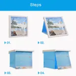 Shower Clothes Storage Cabinet Foldable Shelf Mural Punch-Free Organizer Bathroom Decor