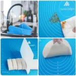 Silicon Baking & Pastry Mat for Dough & Roti Rolling 15 x 19 inches - Multicolor - 2477