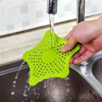 Silicon Star Shape Sink Strainer - Multicolor