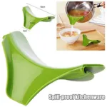 Silicone Colanders Kitchen Clip on Pot Strainer Drainer Funnel