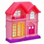 Solo Doll House with Accessories - Play House - Pink