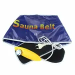 Unisex Weight Loosing Electric Sauna Belt body slimming waist belly massage weight belt health care body sauna belt EU plug - Blue 8002-D