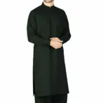 Unstiched Wash & Wear Gents Kurta - Bottom Green - 2.5 Meters