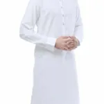 Unstitched Boski Gents Suit - White - 4 Meters