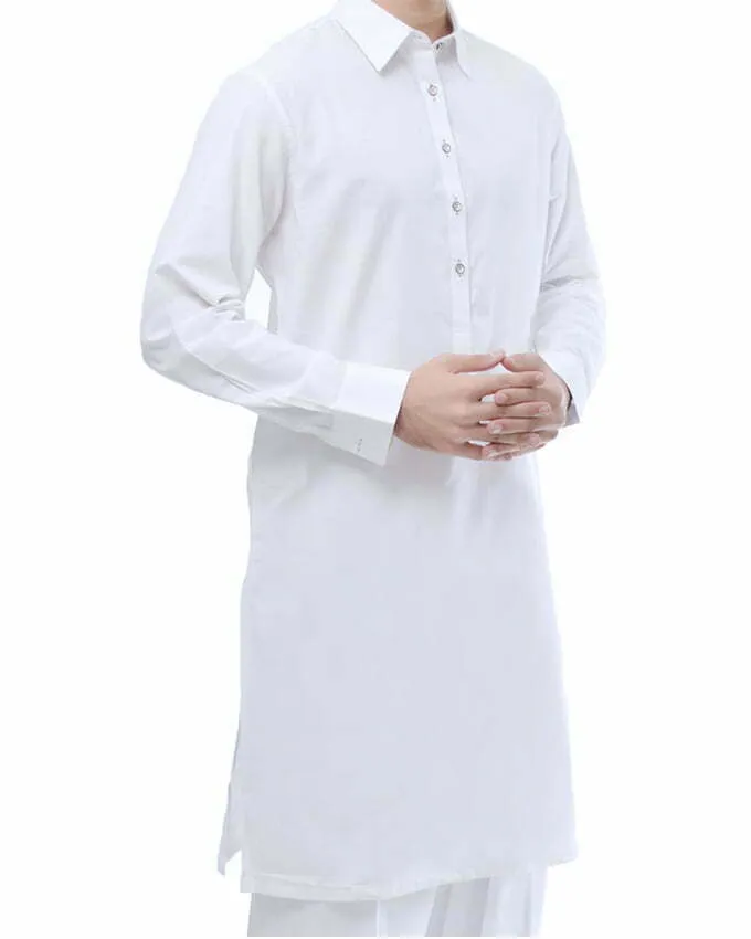 Unstitched Boski Gents Suit - White - 4 Meters