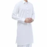 Unstitched Wash n Wear Gents suit - White - 4.0 Meters