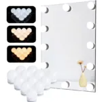 USB-Powered 10-Bulbs Vanity Mirror Lights – 3 Color Modes (Cold, Natural, Warm White) for Makeup and Dressing Tables