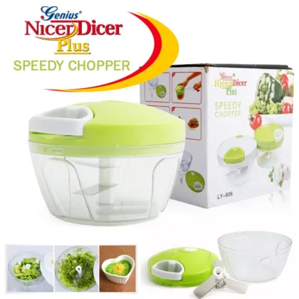 Vegetable Food Chopper Hand Speedy Veggie Meat Chopper Shredder Slicer Cutter