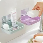Wall-Mounted Hollow Smile Face Drainage Soap Dish