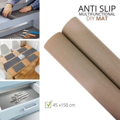 Waterproof Oilproof Anti Slip Dining Table Drawer Mat - Light Beige