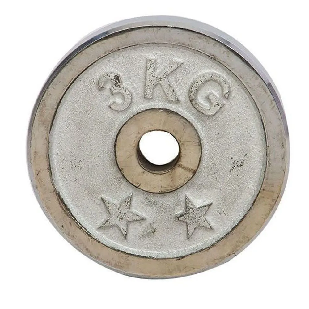 Weight Metal Plate - 3KG - Silver