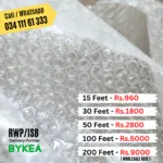 Wide Bubble Wrap Roll for Secure Packaging & Protection Sheet – Ideal for Moving, Shipping, and Storage 15/30/50/100 feet - Transparent
