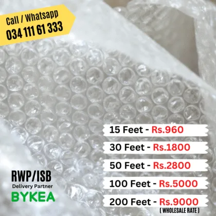 Wide Bubble Wrap Roll for Secure Packaging & Protection Sheet – Ideal for Moving, Shipping, and Storage 15/30/50/100 feet - Transparent