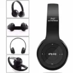 Wireless Foldable Headphone with Mic & Stereo Earphone System