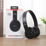 Wireless Foldable Headphone with Mic & Stereo Earphone System