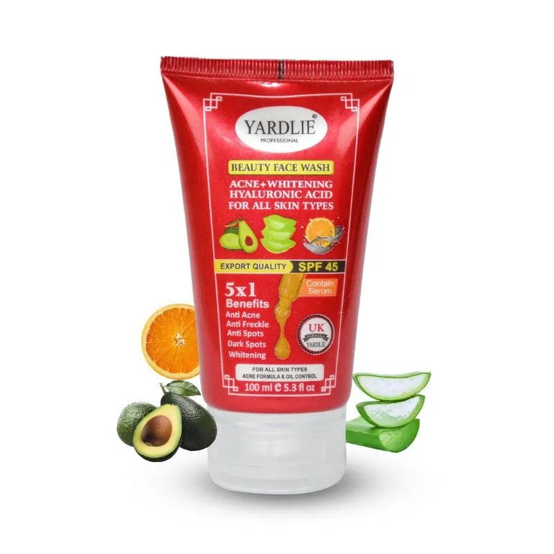 Yardlie Professional Beauty Face Wash + Sunblock SPF45