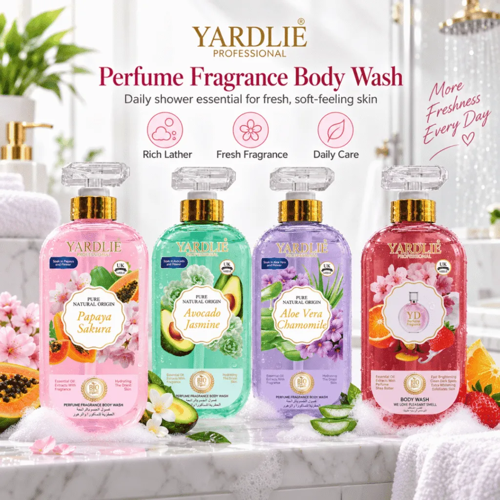 Yardlie Professional Perfume Fragrance Body Wash for Men & Women – Moisturizing Daily Shower Gel, 4 Assorted Random Variants in Pakistan – Product Details